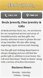 Mobile Screenshot of bealsjewelry.com